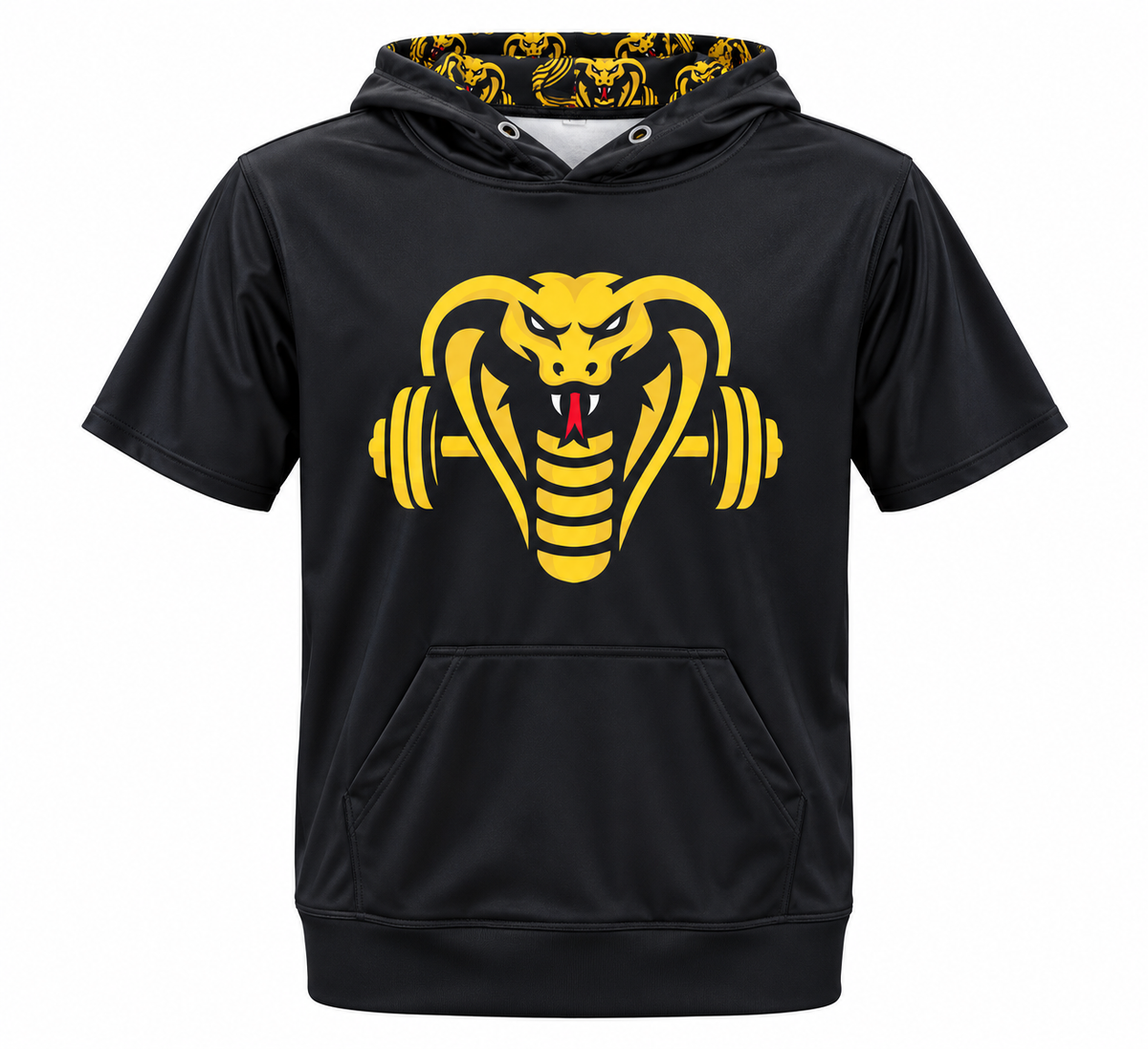 Kobras Workout Short Sleeve Hoodie